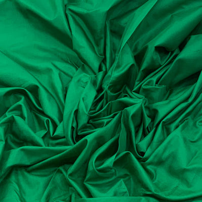 Emerald Plain Pure Silk Fabric