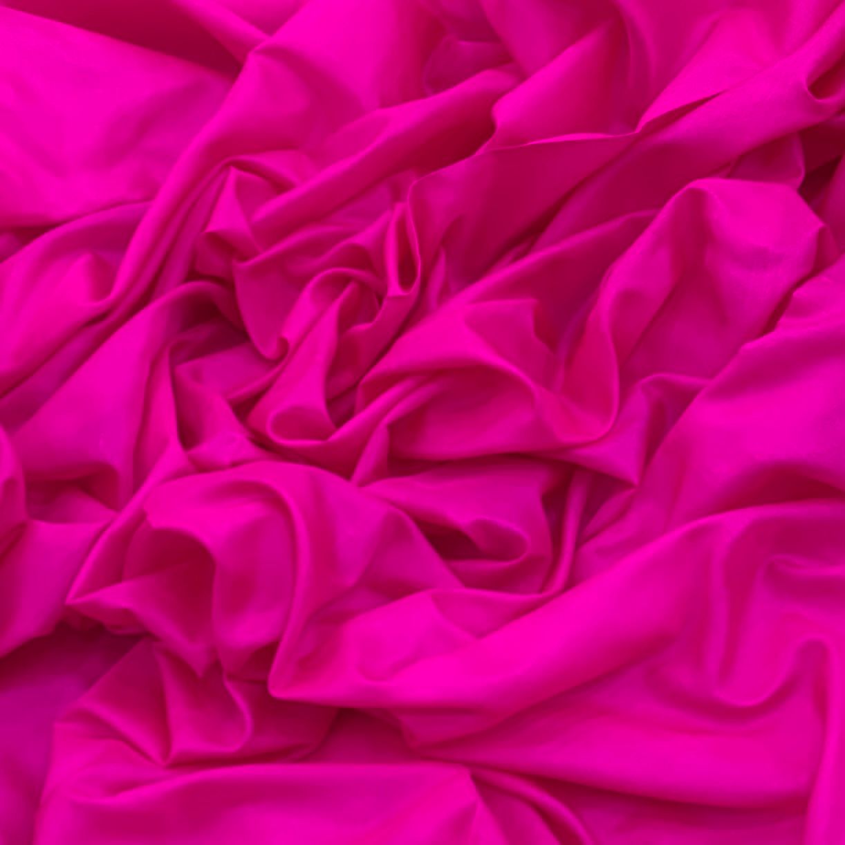 Magenta Pink Plain Pure Silk Fabric