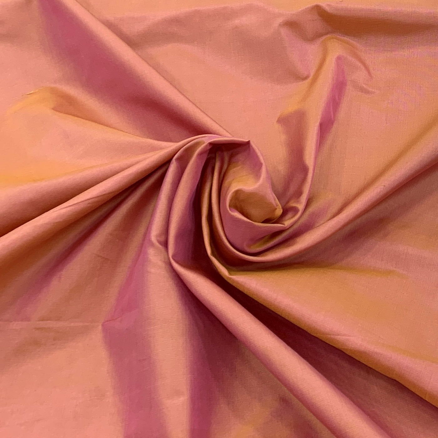 Two Tone Nude Plain Pure Silk Fabric