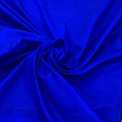Dark Royal Blue Plain Pure Silk Fabric
