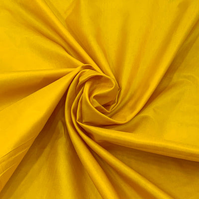 Mango Yellow Plain Pure Silk Fabric
