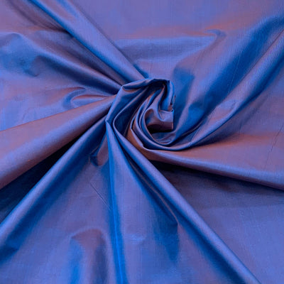 Two Tone Blue Plain Pure Silk Fabric