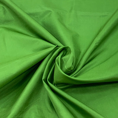 Sea Dark Green Plain Pure Silk Fabric
