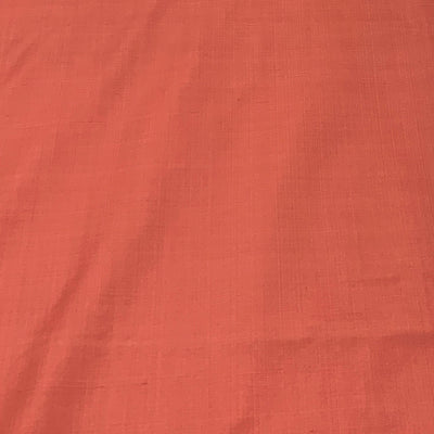Light Orange Plain Pure Silk Fabric