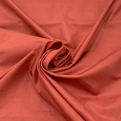 Light Orange Plain Pure Silk Fabric