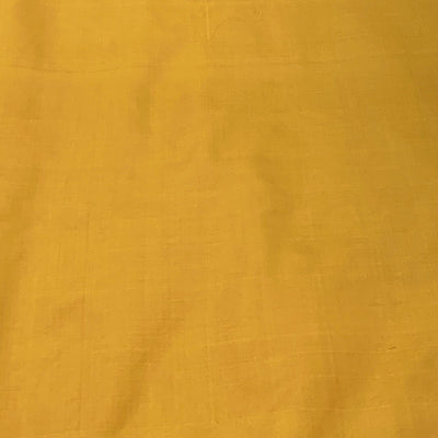 Haldi Yellow Plain Pure Silk Fabric