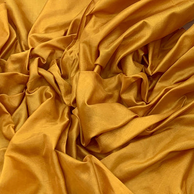 Haldi Yellow Plain Pure Silk Fabric