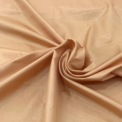 Sepia Gold Plain Pure Silk Fabric