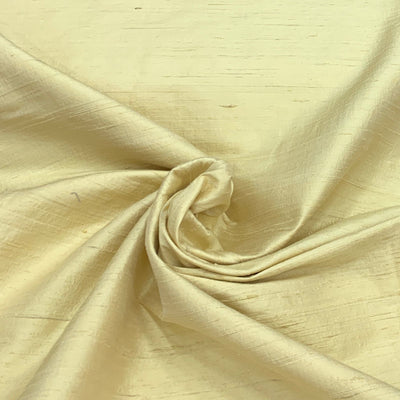 Light Gold Plain Raw Silk Fabric