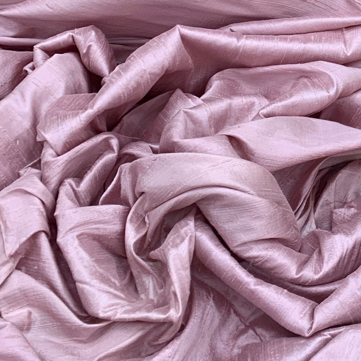 Light Purple Plain Raw Silk Fabric