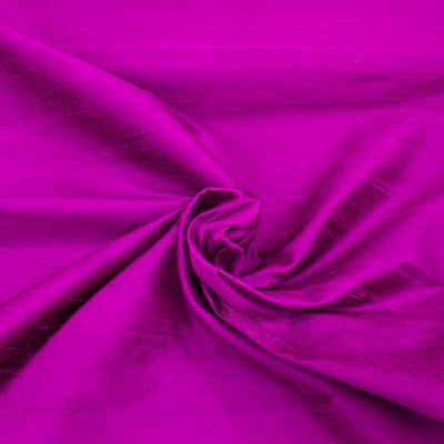 Purple Plain Raw Silk Fabric