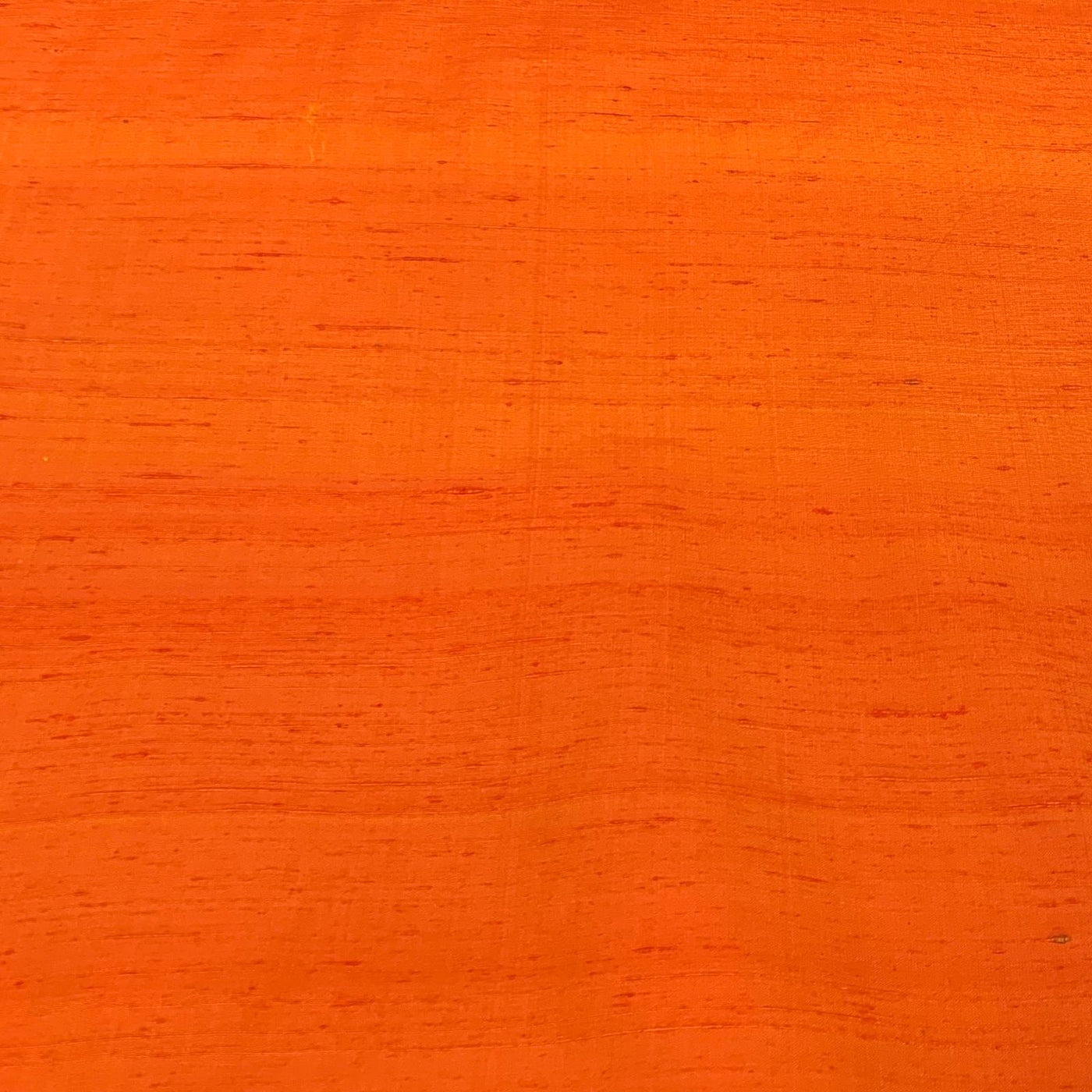 Dark Orange Plain Raw Silk Fabric