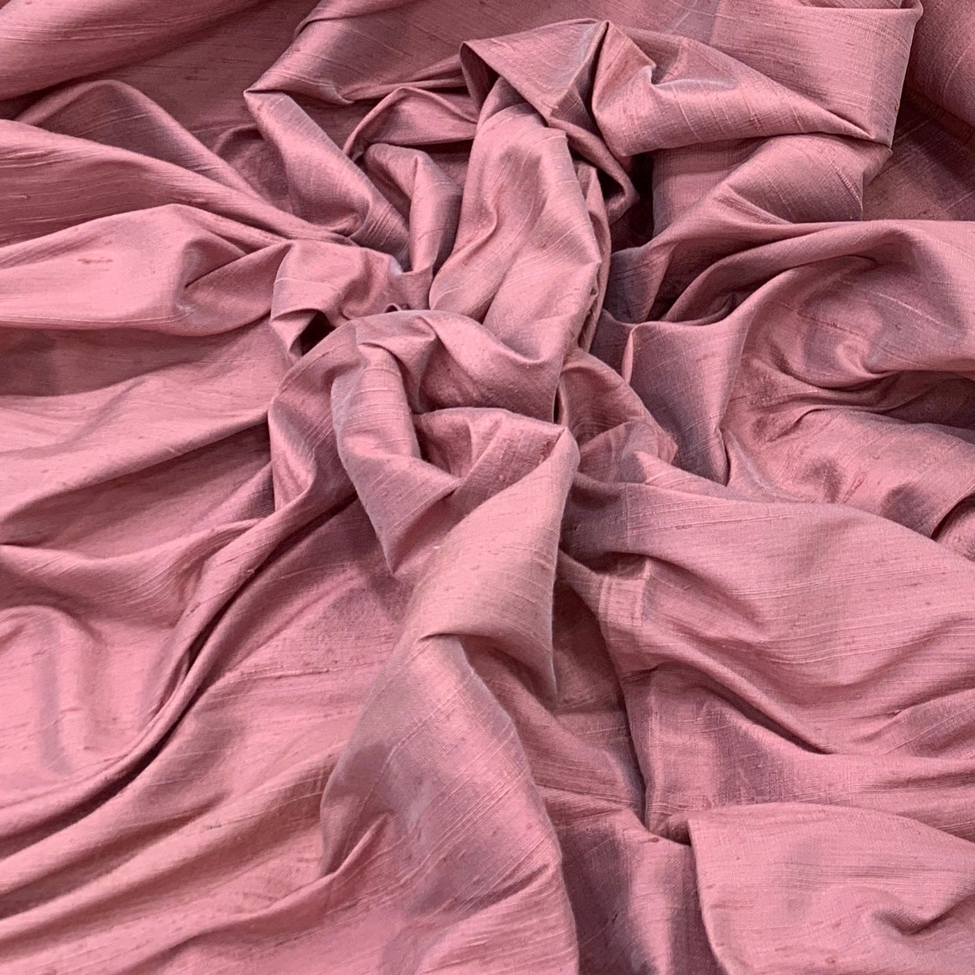 Nude Pink Plain Raw Silk Fabric