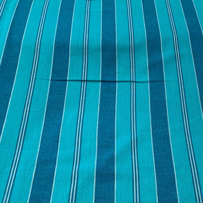 Blue Stripe Design Cotton Printed Fabric