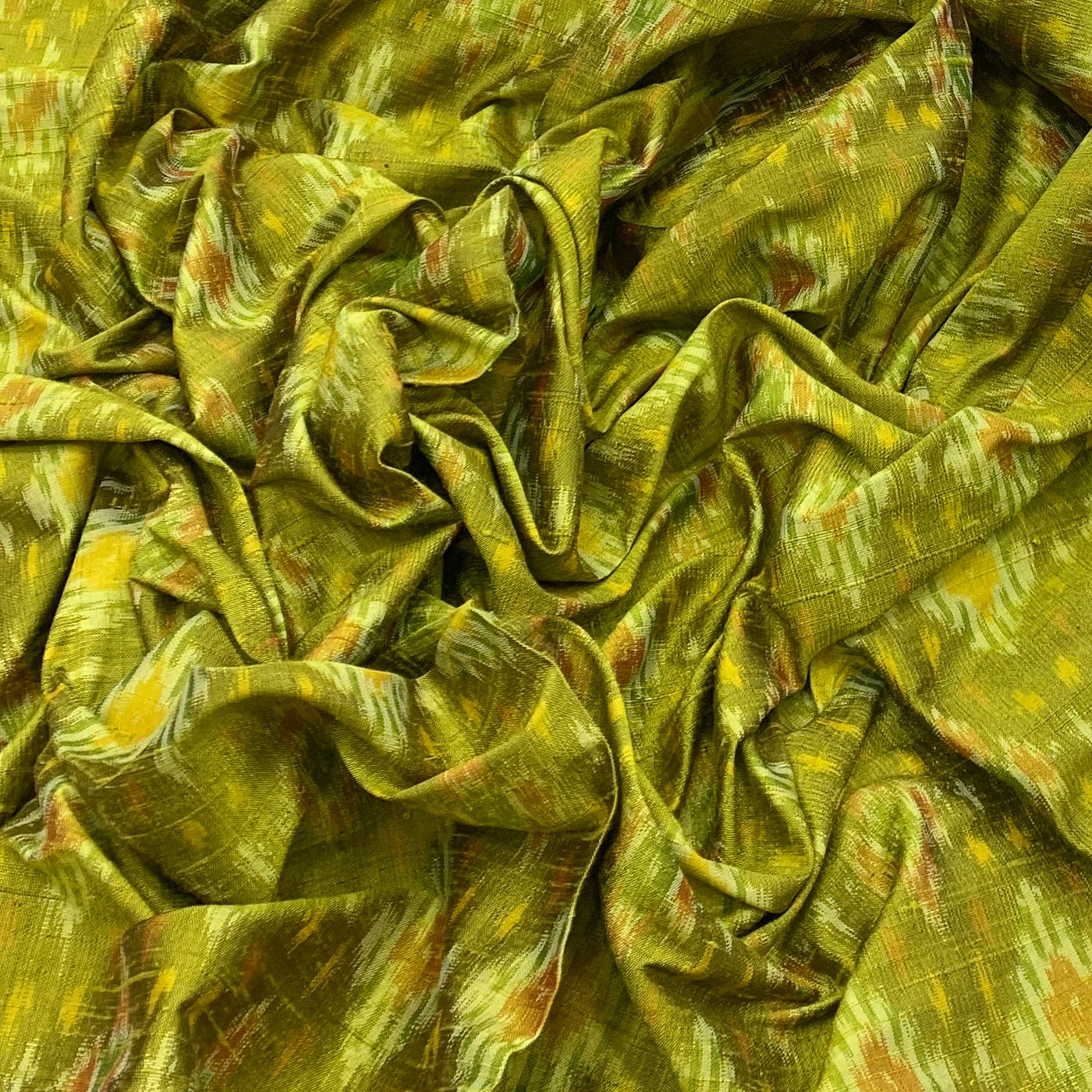 Raw Silk Ikat Printed