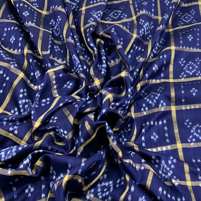 Silk Ikat Brocade Fabric