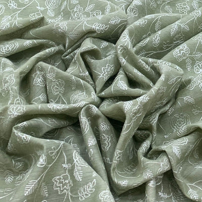 Munga Silk Embroidery Fabric