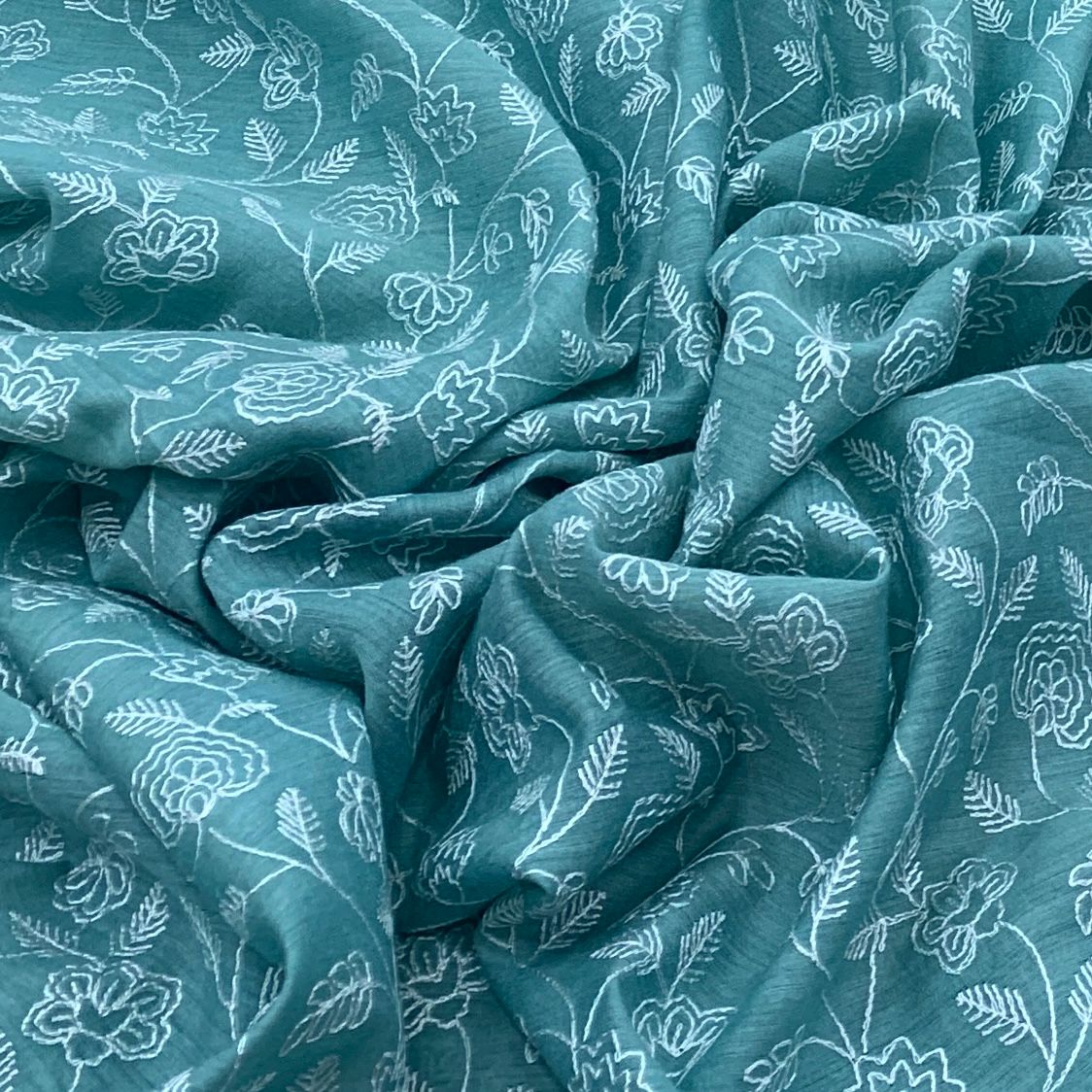 Munga Silk Embroidery Fabric