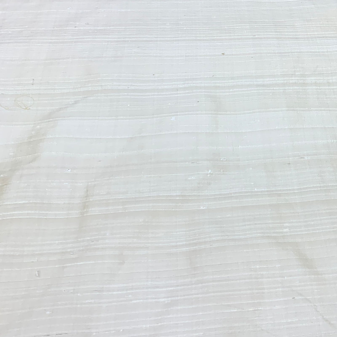 Two Tone Off White Plain Raw Silk Fabric