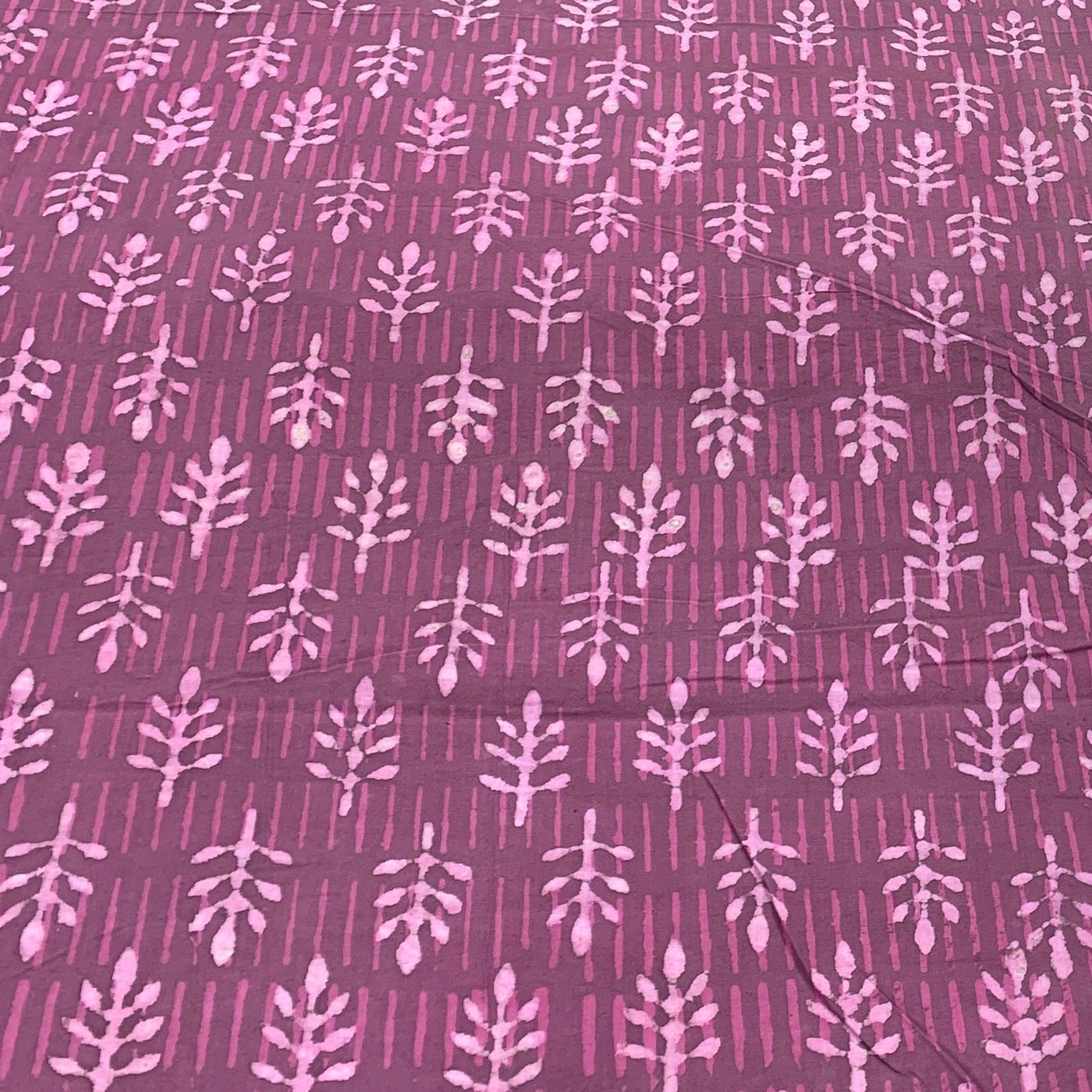 Light Purple Flower Design Cotton Printed Fabric