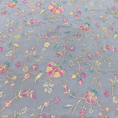 Chinon Chiffon Embroidery Fabric